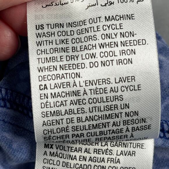 JM Collection Top Women Plus 2X Blue Kona Bloom Floral Rhinestones Sheer Sleeves - Picture 13 of 15